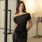 Slim Fit Off-Shoulder Long Dress