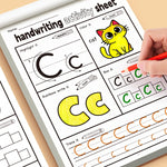 32-Page Kids Writing Workbook, Featuring The 26 English Letters A-Z, Pen Control Training, Tracing Practice, Coloring Letters, Perfect for Classroom Teaching And Back-To-School Supplies, Birthday/Festival Gift