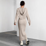 Hoodie Vest Skirt Two-Piece Set