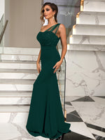 Sleeveless Slim Fit Swing Skirt