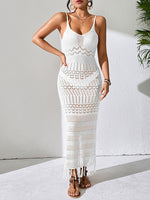 Sleeveless Tassel V-Neck Beach Dress