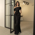 Slim Fit Off-Shoulder Long Dress