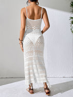 Sleeveless Tassel V-Neck Beach Dress