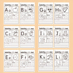 32-Page Kids Writing Workbook, Featuring The 26 English Letters A-Z, Pen Control Training, Tracing Practice, Coloring Letters, Perfect for Classroom Teaching And Back-To-School Supplies, Birthday/Festival Gift
