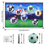Soccer Ball Games Set for Youngsters, Indoor Outdoor Soccer Goal Target Toss Game for Backyard, Sport Toys Soccer Gifts for Youngsters Boys Girls 3+ Years Old Birthday Christmas