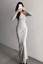 Retro Strap Long Maxi Dress