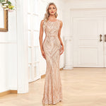Sparkling Sleeveless Evening Gown
