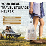 Transparent Drawstring Shoe Bags 10pcs