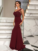 Sleeveless Slim Fit Swing Skirt